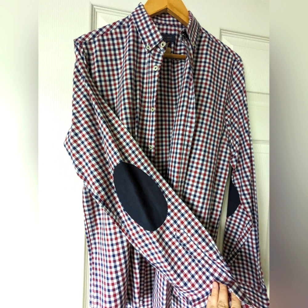 Zara Man Patched elbows shirt